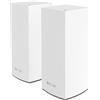 Linksys Velop MX8400 Sistema WiFi 6 mesh Tri-Band (AX4200), router WLAN con 525 m² di copertura e velocità 3,5 volte più rapide per più di 80 dispositivi - Confezione da 2, bianco