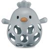J Bimbi Bite & Play - Chicken Massaggiagengive in Silicone Mirtillo 6m+, 1 pezzo