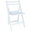 ARANAZ S.L. MANUFACTURAS DE LA MADERA Sedia pieghevole ELO, 5 cm, colore bianco, 44 x 39 x 78,5