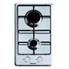 GLEM GT32IX P.COTT. 30CM 2F/GAS G.SMALTATE INOX SERIE DOMINO