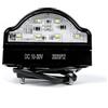 Yinaolan 1 luce LED per targa, luce bianca fredda | Cavo piatto a due conduttori, rosso/nero, per rimorchi a 12 V/24 V, cablaggi per autoveicoli e strisce luminose a LED