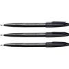 PENTEL Set da 3 pennarelli Sign Pen S 520, nero