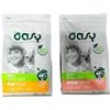 Generico Oasy Cibo Secco per Cani-Monoproteico-OFFERTA-2 Buste da 800 g (1 Busta da 800g Adult Small/Mini Maiale, 1 Busta da 800g Adult Small/Mini Salmone)- ONE ANIMAL PROTEIN