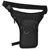 PHASZ Borsa da gamba per uomo, marsupio per moto e ciclismo, marsupio per moto e ciclismo, marsupio per moto e ciclismo, Nero , 1