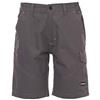PAYPER Caracas Bermuda da Uomo 100% Cotone Chiusura Zip Tasca Porta Metro Posteriore Bande Reflex Grigio Smoke (5XL)