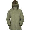 Mountain Warehouse Giacca da Donna Pakka - Cappotto Impermeabile, Giacca Casual Ripiegabile, Traspirante, Leggera, Comodo Cappotto da Donna - da Viaggio, Passeggio Kaki 44