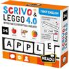 Headu - Scrivo & Leggo 4.0 First English Il primo gioco educativo animato e parlante! IT59971 Gioco Educativo Per Bambini 3-6 Anni Made In Italy