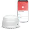 Garza Rilevatore d'acqua intelligente WiFi per perdite, allagamenti con notifiche in tempo reale tramite app, allarme sonoro da 55 dB, nessuna installazione richiesta