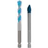 Bosch 2x Set di punte EXPERT HEX-9 Hard Ceramic e Multi Construction (per Piastrelle dure, Piastrelle morbide, Ø 8,0, 8,0 mm, Professional Accessorio Trapano, Trapano/avvitatori rotanti)