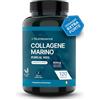 Nutriessence Collagene Marino con Acido ialuronico|120 Capsule |800 mg di Puro Collagene per Dose|Con Vitamina C,D,ed E,Zinco per Pelle e Articolazioni più Forti.Senza Glutine e Senza Lattosio