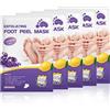Joyeee Maschera Piedi Esfoliante, Lavender Foot Peel Mask, Efficace Peeling Piedi, Scrub Piedi e rimozione Calli dei Piedi, per Uomini e Donne, 5 paia