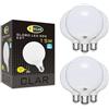 CLAR - Lampadine Grandi A Palla, Lampadina Led E27 Sfera Grande, Globo LED 15W E27, Lampadina Globo E27, Diametro 95 mm (G95), Lampadina non dimmerabile, Luce Naturale 4000ºK (Pack 6)