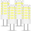 BROLSKUN Lampadina a LED Gy6.35, 12 V, attacco bi-Pin, tipo 2 pin, G6.35, ricambio per lampade alogene JCD LED AC/DC, 12 V, luce bianca diurna, confezione da 4