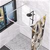 Sikaiqi Bastone per tenda da doccia angolare in acciaio inox 304 U, misura regolabile (bianco, 80-119,4 cm x 88,1-109,2 cm)