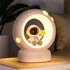 Wetry Luce Notturna LED Luci Notte Bambini Ricaricabile Lampada da Comodino Astronaut Luctta Notturne Neonati Regali Nascita Bimba Ragazze