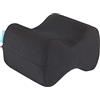 bonmedico Cuscino per Gambe - Cuscino Gambe per Dormire sul Fianco, Cuscino Ginocchia per Dormire, Ergonomico Memory Foam - Cuscino per Ginocchia con Federa Lavabile, Morbido e Traspirante Nero