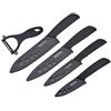 Wolf War Set di coltelli in Ceramica, 4 Coltelli Ceramica e 1 Pelapatate (6'' Coltello da Cucina, 5'' Coltello Multiuso, 4'' Coltello da Frutta, 3'' Coltello di Sbucciatura) affilato e Leggero