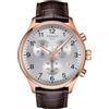 Tissot Orologio da uomo T-Sport Chrono XL classico con cinturino in pelle marrone T116.617.36.037.00, Marrone, Cinturino