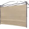 NINAT Tenda parasole per gazebo da 2,5 m, impermeabile, per gazebo a gamba dritta, solo parete laterale (telaio a baldacchino non incluso), pannello beige