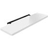 WOLTU Mensola da Muro Scaffale Sospeso da Parete Libreria Piccola per Soggiorno Cameretta Porta CD Dvd, Pannello MDF 100x22,9x3,8cm, Bianco, RG9482ws