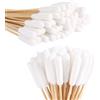 TYSM-CC 200 Pezzi Cotton Fioc, 15 cm Legno Lungo di Cotone Tampone, Pulizia Orecchie Cane per la Pulizia degli Animali Domestici