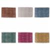 Villa d'Este Home Tivoli Set 6 Tovaglietta con frange, in policotone, 48x33cm, Tuareg