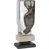 Art-Trophies AT11673 Trofeo Ceramica e Cristallo, Adulti Unisex, Argento/Verde, 23 cm
