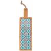 Villa d'Este Home Tivoli Tagliere rettangolare, in ceramica e bambù, 40x12,5cm, Valladolid