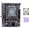 MADOC Scheda madre X99 LGA2011-3 Scheda madre per computer supporto Xeon E5 V3 V4 Series CPU con E5 2620 V3 CPU + cuscinetto termico