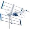 ANFEL YAGI 8db Antenna TV tripla Digitale Terrestre 4K ULTRA HD UHF 21-48 esterno, con filtro 5G LTE, per Ricezione il segnale Digitale Terrestre DVB-T/T2, Frequenze 470-694Mhz (ANFEL 8 dB)