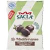Sacla Saclà, Olive Greche Kalamon Denocciolate, Snack Salato, Ideali On-The-GO in Ogni Momento della Giornata, Monoporzione da 40g, Confezione da 12 Pezzi