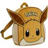 Pokémon Zaino Pokemon Borsa Eevee 3D Peluche Personaggio Bambini Zaino Scuola Borsa per pranzo e libri