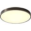 JSBDPHW Moderna Semplice Lampada da Soffitto Rotonda Nera in Rame Pieno, Plafoniera da Incasso A LED, 3 Temperature di Colore, Apparecchio di Illuminazione per L'arredamento della Camera da Letto