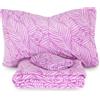 Morbidissimi Set lenzuola Completo letto in Pile Coral art. Dorella, Termico, Morbido, Caldo per letto Singolo LILLA