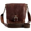 SID & VAIN® borsello a tracolla vera pelle vintage STOKED M Borsa messenger borsa a spalla uomo donna