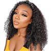 TNICE Headband Wig Deep Wave Human Hair Headband Wigs 16 inch Natural Color | Glueless None Lace Front Wigs For Black Women Headband Wig Brazilian Virgin Hair Machine Made Wigs Natural Black 150% Density