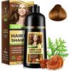 WeiWeiLa Shampoo per tintura per capelli, shampoo colorante per capelli istantaneo naturale 3 in 1, shampoo per tinture per capelli a lunga durata, 100% copertura, 500 ml (Coffee)