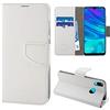 N NEWTOP Newtop Cover Compatibile per Huawei P Smart 2019/Plus/Honor 10 Lite, HQ Lateral Custodia Libro Flip Magnetica Portafoglio Simil Pelle Stand (per P Smart 2019/Honor 10 Lite, Bianco)