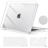 MOSISO Custodia Compatibile con MacBook Air 13 Cover M5 M4 M3 M2 2026-2022 A3449 A3240 A3113 A2681, Case per MacBook Air 13,6'' Liquid Retina&Copritastiera&Pellicola&Sottotazza, Cristallino