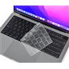 CaseBuy Cover per tastiera ultra sottile premium per 2023 2022 2021 M2 M1 Pro/Max Apple MacBook Pro 14 16 modello A2442 A2779 A2485 A2780 EU protezione per layout tastiera -Clear