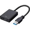 SZJUNXIAO Adattatore da USB a HDMI, USB 3.0 a HDMI maschio a femmina, adattatore USB 3.0/2.0 a HDMI Audio Video Adattatore USB a HDMI per Windows XP 7/8/10, PC, laptop, proiettore