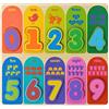 Jacootoys Puzzle in Legno con Numeri Gioco Educativo per Bambini di 1 2 Anni Imparare a Contare Sviluppare Le Abilità Cognitive