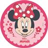Dekora, Disco in Ostia Commestibile Topolina Minni Mouse, Decorazione per Torte di Compleanno di Disney, Decorazioni per Dolci Rotonda 20 CM