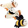 Creanino Peluche 2 in 1, peluche reversibile, trasformazione e sviluppo, peluche reversibile, creativo giocattolo con marionetta a mano flip, giocattolo educativo super morbido da girare - ape