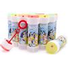 Toyland® Confezione da 12 Bluey Bolle con Bacchette, Soluzione da 60ml e Coperchio Labirinto Originale - Giocattoli per Soldi da Tasca e Sacchetti