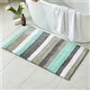 MIULEE Tappeto a Pelo Morbido Tappeto in Microfibra Assorbente all'Ingresso Casa Lavabile per Bagno Doccia per Soggiorno e Cameretta Bambini Ingresso Interno 1 Pezzo 70X120 CM Verde Grigio
