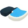 bonmedico Cuscino Sedia Ufficio Cuscino per Sedile Cuscini Ergonomico Cuscino Ortopedico Memory Foam con Gel Rinfrescante per Dolore Coccige, Piaghe da Decubito, Cuscino Auto Standard Nero Mesh