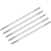 METALLIXITY Doppia Filettatura Filo Viti (M6 Filo 130mm Lunghezza) 5pz, 304 Acciaio Inox Doppio Filettato Stelo Bulloni - per Casa Manutenzione