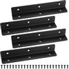 Xingwenhao Connettore ad Angolo in L, 4 pz Connettore Ad Angolo Perforato, 90 Gradi Staffa Angolare, Rinforzo Resistente Per Legno, per Rinforzi, Riparazioni, Tavoli, Armadi, Mobili - 190x30x30mm