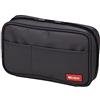LIHIT LAB Zipper Pen Case, 7.9 × 2 × 4.7 Inches, Navy Camo (A7551-132)